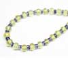 Natural Lemon Quartz Roundel Iolite Smooth Wheel Beads 7 Inches and sizes 3mm to 5mm Approx.